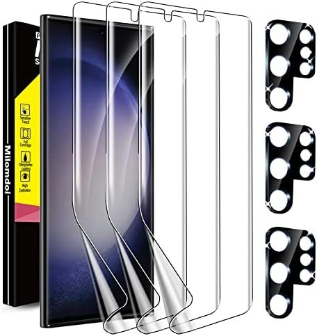 Milomdoi [3+3 Pack] for Samsung Galaxy S23 Ultra Screen Protector [Not Glass]