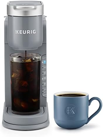 Keurig K-Iced Single Serve K-Cup Pod Coffee Maker, Featuring Simple Push Blue