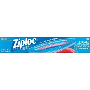 Ziploc Extra Large Food Storage Freezer Bags with Double Zipper Seal
