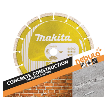 Makita B-56275 180mm (7") x 25mm Nebula Concrete Construction Segmented Diamond Saw Blade