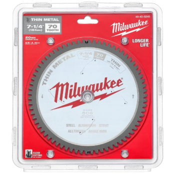 Milwaukee 48408240 184mm (7 1-4") 70T Thin Metal Circular Saw Blade