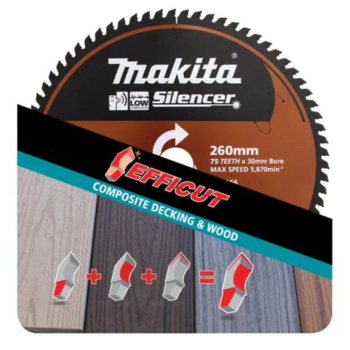 Makita E-07266 260mm 75T Efficut Composite Saw Blade
